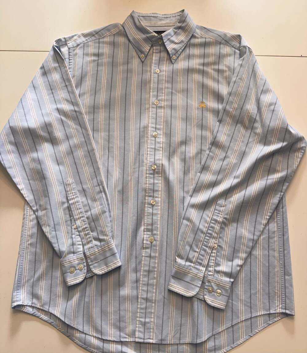 Brooks Brothers Supima Cotton Striped Oxford Button-Down Shirt